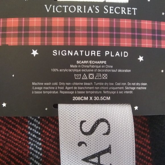 NWT Victoria's Secret Winter Angel Collection Signature plaid  with heart - Picture 5 of 13
